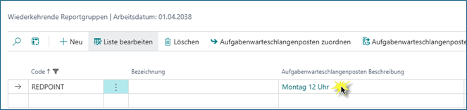 Wiederkehrende Excelreports
