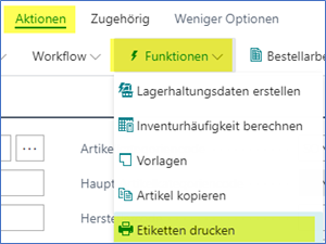 Artikel Etiketten